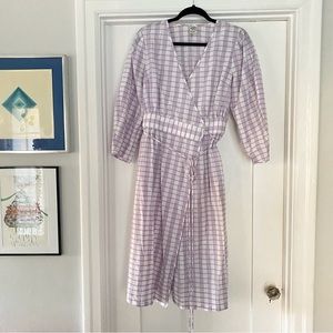 Baum und Pferdgarten Purple Gingham Dress